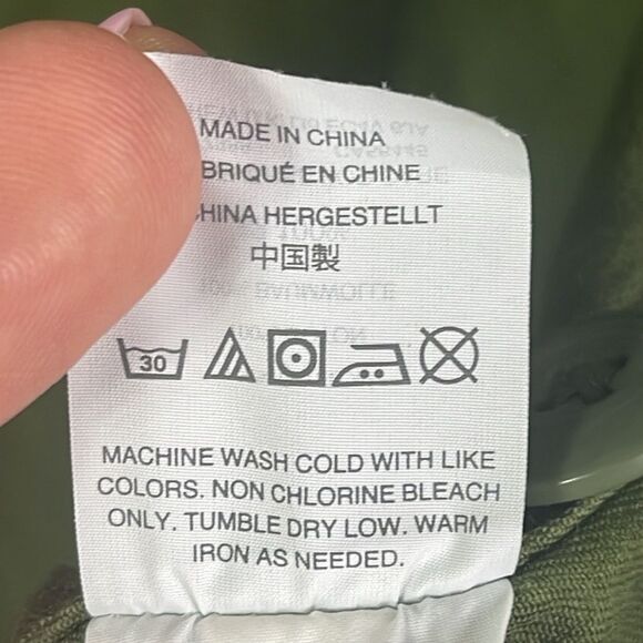 Madewell Crop Anorak Jacket In Desert Olive, 2 Patch and 2 Side Seam Pockets, XS - Picture 14 of 16